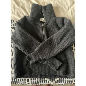 Everlane Felted Marino Half-Zip Sweater